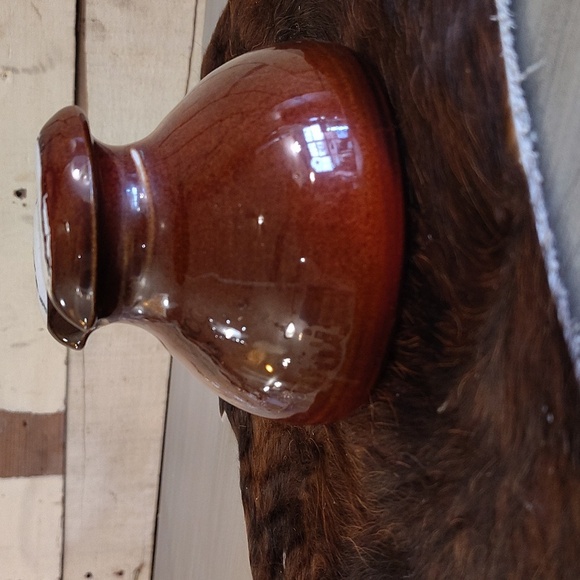 Insulator Vintage Brown Ceramic Insulator Heavy - Picture 2 of 8
